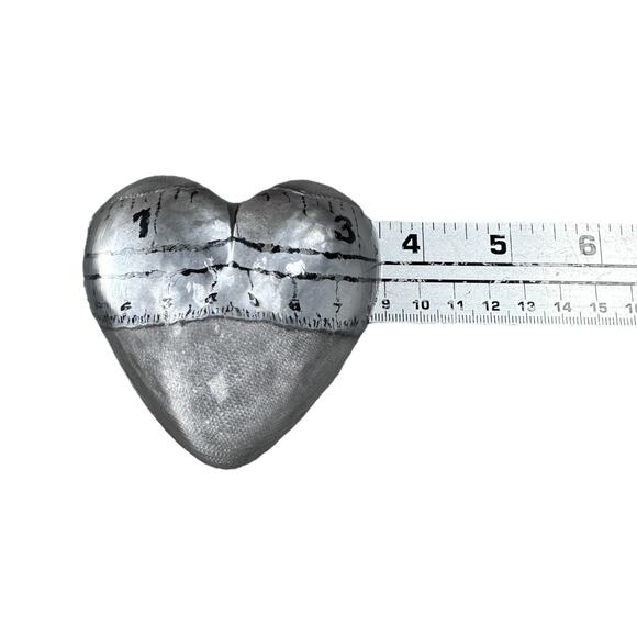 Simon Pearce Highgate Heart Shaped Glass Paperweight Medium Signed Collectible - Picture 6 of 6